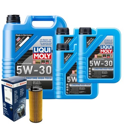 Motoröl 5W30 LIQUI MOLY Longtime High Tech 8L+BOSCH Ölfilter