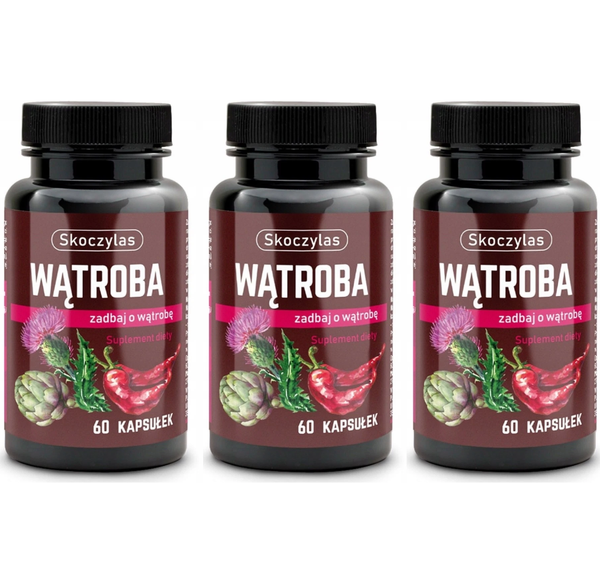 (Einheit/0,23€) 3 X Skoczylas Leber (Distel, Artischocke, Capsaicin) 60 Kap. D/S-image