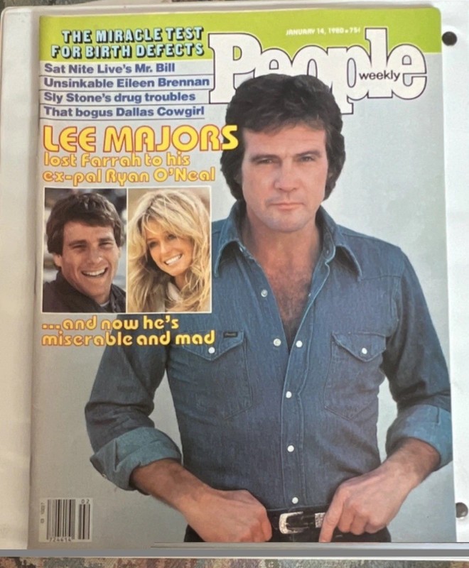 People Weekly Magazine January 14, 1980 Lee Majors Cover Illustrated English