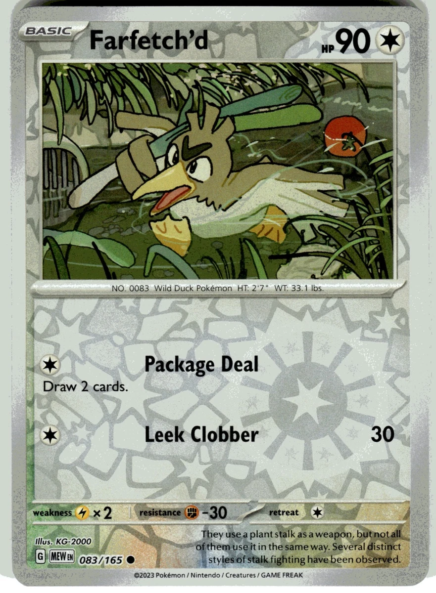 Farfetch'd Pokémon TCG Cards for sale | eBay