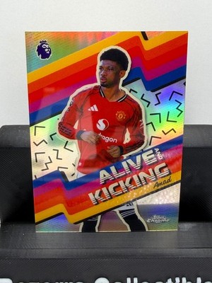 AMAD DIALLO 2025-26 TOPPS CHROME ALIVE AND KICKING INSERT MANCHESTER UTD AK-2