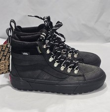 Vans Sk8-Hi Zapato Impermeable Aislado Negro/Negro Acolchado Hombres Botas de Invierno