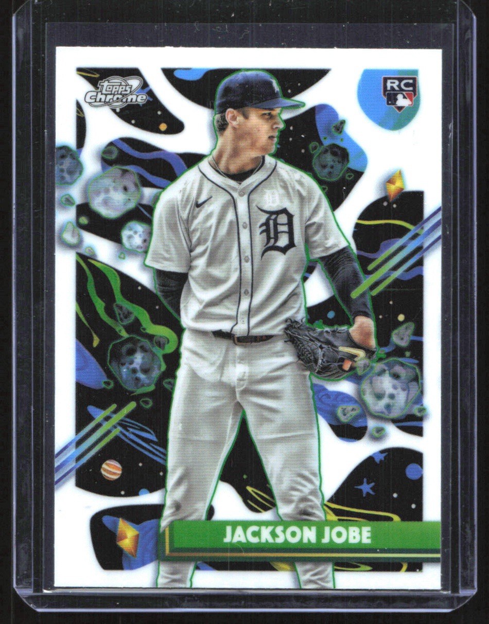 2025 Topps Cosmic Chrome Jackson Jobe RC White Hole Refractor Tigers #142