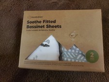 Keababies 2-Pack Soothe Fitted Bassinet Sheets