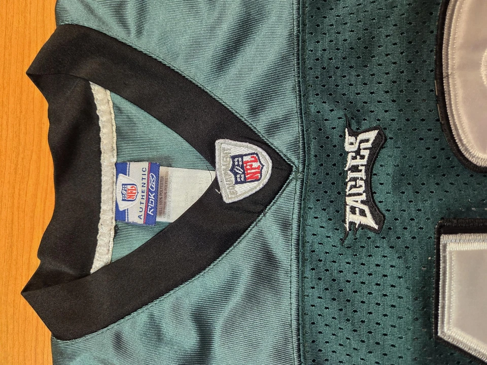 Philadelphia Eagles Football Jersey Youth Small Green NFL Reebok Jackson 10 - Image 4 of 4