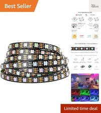 WS2812B IC RGB 5050SMD Pure Gold Individual Addressable LED Strip 16.4FT 300L...