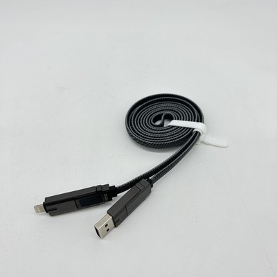 PZOZ 4-in-1-Kabel USB Type-C,USB C auf USB C Schnellladung,geflochtenes Nylon-Me