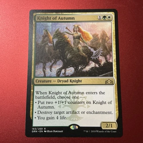 Knight of Autumn - Guilds of Ravnica - Magic the Gathering - MTG NM