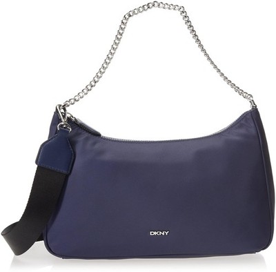 DKNY Mens' Caelynn Large Pouchette Bag - Indigo/Silver