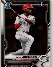 2021 Bowman Ivan Johnson Chrome Prospects #BCP-149 Cincinnati Reds