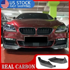 REAL Carbon Front Bumper Splitters for BMW 6 Series F06 F12 F13 M-Sport 2012-19