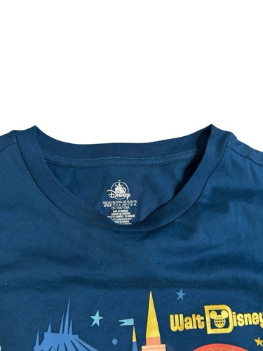 NEW Disney Parks Park Icons Blue Long Sleeve T-shirt Women’s X-Large XL - Picture 4 of 5