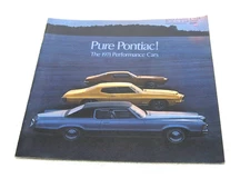 1971 PURE PONTIAC PERFORMANCE FIREBIRD GTO TRANS AM T37 BROCHURE 28PG ORIGINAL