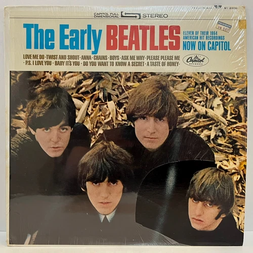 THE BEATLES - Early Beatles (1976, Orig Shrinkwrap) - 12" Vinyl Record LP - VG+