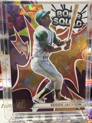 2026 Donruss #15 Reggie Jackson Bomb Squad Purple Ice #/99