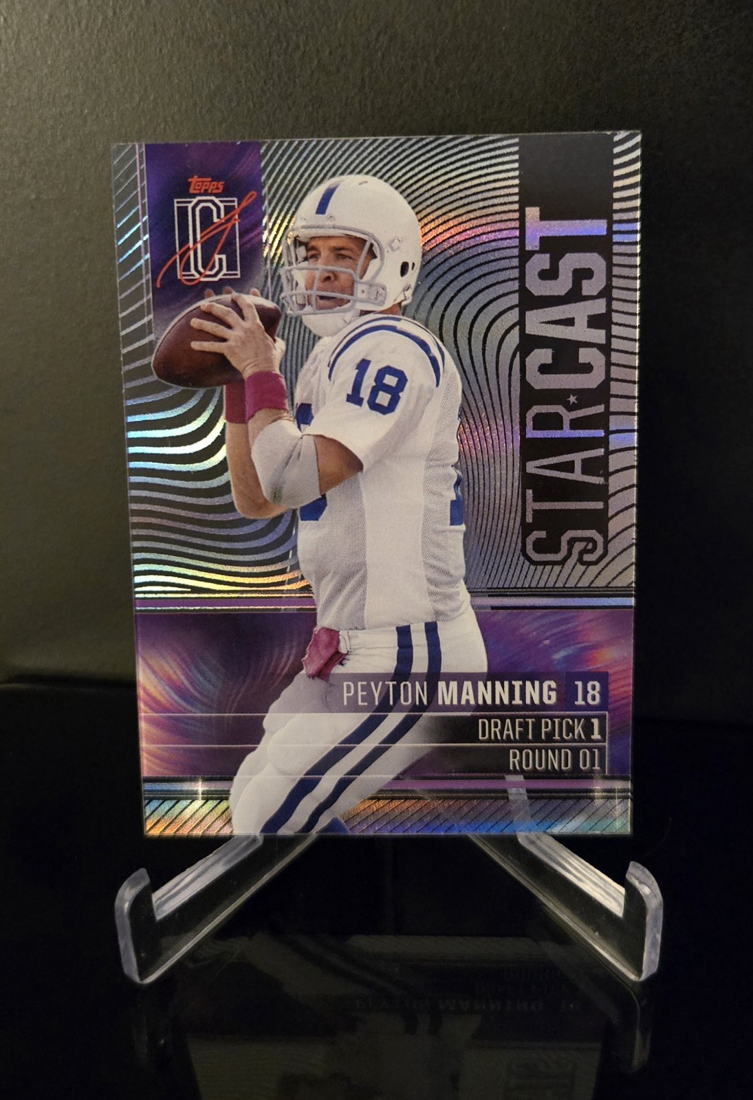 Peyton Manning #SC-7 Football Cards 2024 Topps Signature Class Star Cast trading card — raw and PSA graded price guide