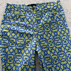 Truth by Republic Womens Geometric Print Ankle Pants Lime Green Blue Size S NWOT — photo 3
