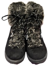 Target New Day Black Faux Suede Boots Size 8....