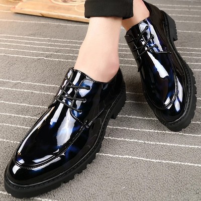 Men's Handmade Formal Business Shoes C Lace Up Pointed Toe Dress Oxfords Shoes 