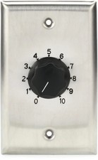 Atlas Sound AT10 Volume Control - Stainless Steel, Single Gang