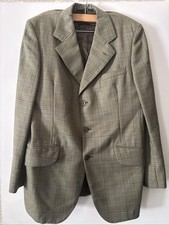 Daks Simpson Jacket blazer 40R Green/brown Check