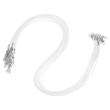 10pcs 24 Inch Waxed Necklace Cord 2mm for Jewelry Making White