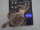 Lot Of 68 Grams Sterling Silver Scrap Or Use Spoon And Gorham Napkin Holders