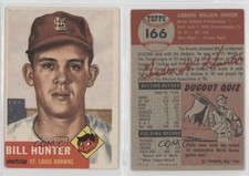 1953 Topps Billy Hunter #166 Rookie RC