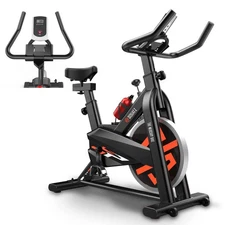 SQUATZ Cardio Cycling Exercise Bike - Indoor Workout Stationary Bike with 8 R...