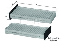 Mahle LA 296/S Innenraumfilter, Frischluftfilter, Pollenfilter FüR Mitsubishi CA