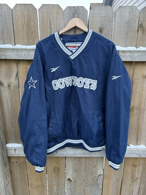 #ad #ad Vintage Dallas Cowboys NFL Pro Line Authentic Pullover Jacket by Reebok Size M $45.00