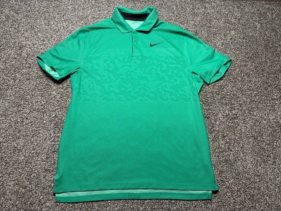 Camisa polo Nike Tiger Woods para hombre mediana Dri Fit ADV Golf DR5327 Foto 2 de 4