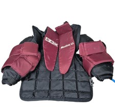 CCM Heaton Helite 6 Goalie Chest /Arm Protector AB6 Senior SMALL (S) Burgundy