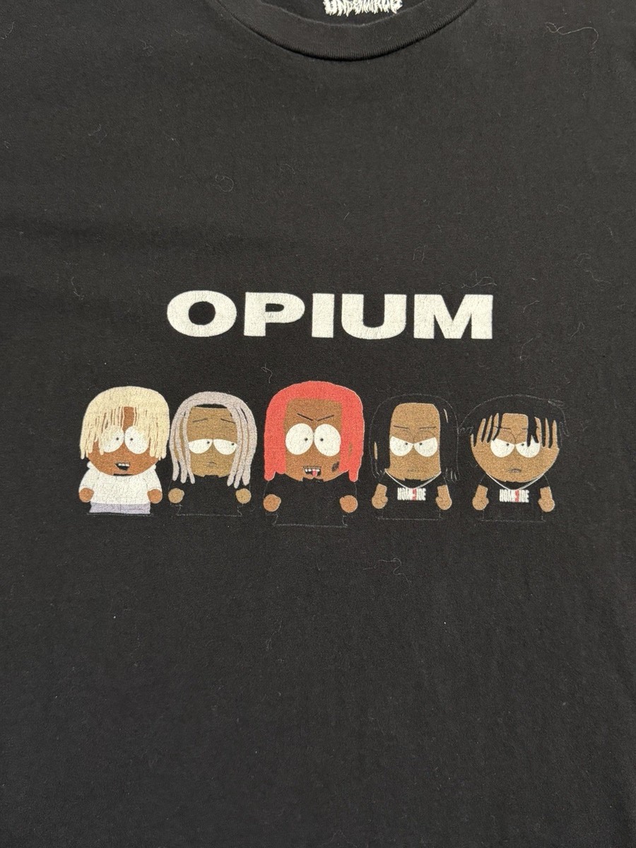 Opium South Park Style Graphic T-Shirt L Black Playboi Carti Ken