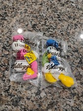 2 KELLOGG'S WALT DISNEY WORLD Mini Beans - Donald Duck and Daisy Duck