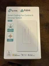 Kasa Smart Ceiling Fan Control & Dimmer Switch | Adjustable 4-Speed Fan New