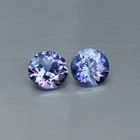 2.03 CT Unheated Round Tanzanite Gemstones, Violetish Blue