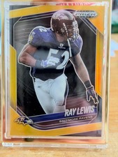 ray lewis panini prism black true gold 1/10