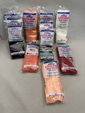 J  P Coats Lot 11 Packages Latch hook Rug Yarn Black Red Coral White K22