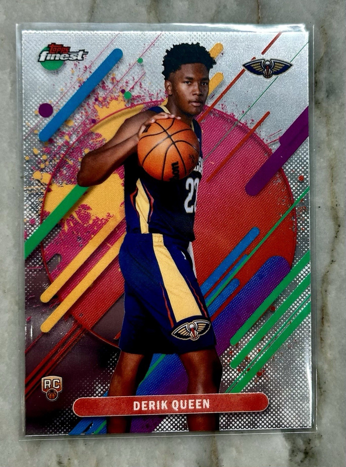 2025-26 Topps Finest - Rare Derik Queen #213 (RC)