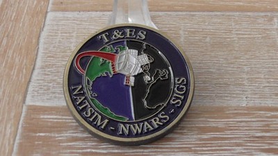 NRO National Reconnaissance OfficeT & ES NATSIM NWARS SIGS Challenge Coin #D149
