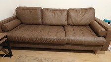Sofa 3 Seater Leather Dunelm 235cm×90cm For Free Pick Up From Newbury