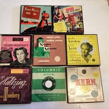 vintage lot of 7 45 rpm vinyl various artists