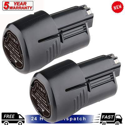 2pcs 12V 4.8Ah Lithium-ion Battery For Bosch BAT411 BAT412 BAT414 GSR GDR GSB