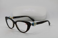 NEW SWAROVSKI SK 2005 1002 HAVANA GOLD BLUE CRYSTAL AUTHENTIC EYEGLASSES 53-17