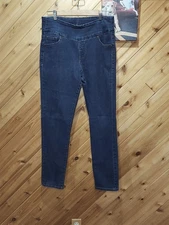 Jag Jeans High Rise Skinny Crop Dark Blue Wash Pants 14