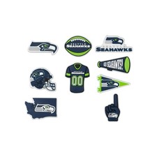 Seattle Seahawks Football Shoe Charms Set of 9