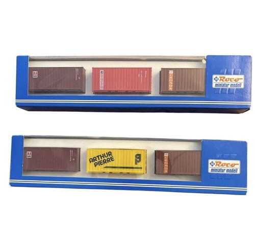 Roco 1807 2x Container-Sets - Escala H0 (1:87) - Contenedor 20 pies | Condition: Gebraucht