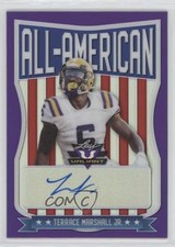 2021 Leaf Valiant All-American Purple /25 Terrace Marshall Jr #AA-TMJ Auto 0c6