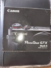 Canon PowerShot G7 X Mark II Black 20.1MP f/1.8 w/ Case, Charger, Cables